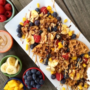 Breakfast Waffle Nachos