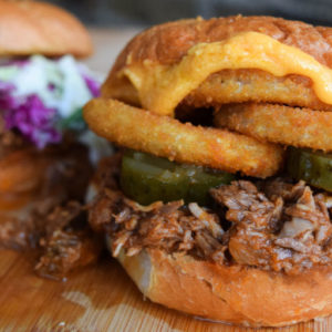 Shredded Beef and Pork Sandwiches