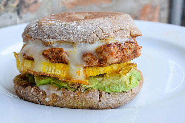 Chorizo, Egg and Cheese Breakfast Sandwich