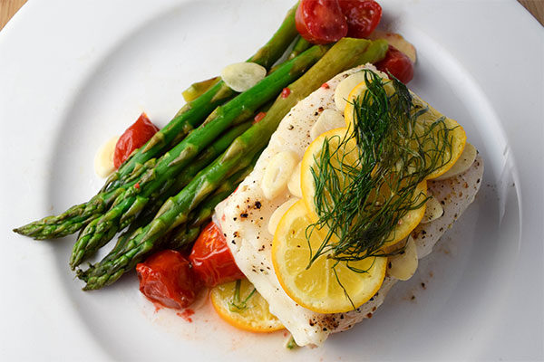 Dill and Lemon Baked Halibut