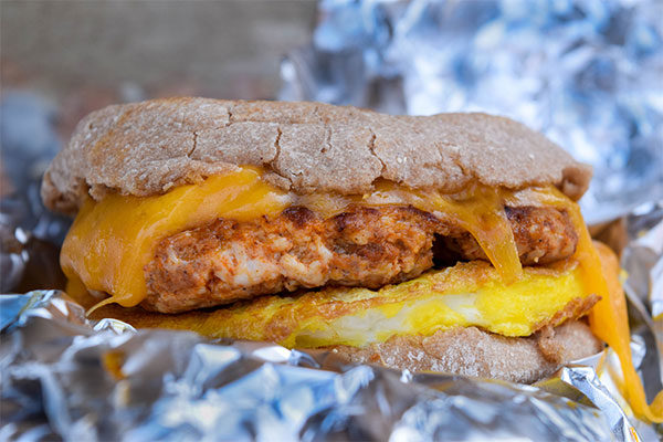 Chorizo, Egg and Cheese Breakfast Sandwich