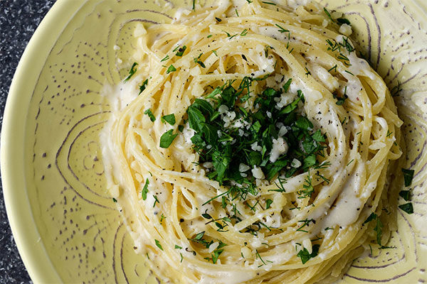 Cheesy Herb Pasta