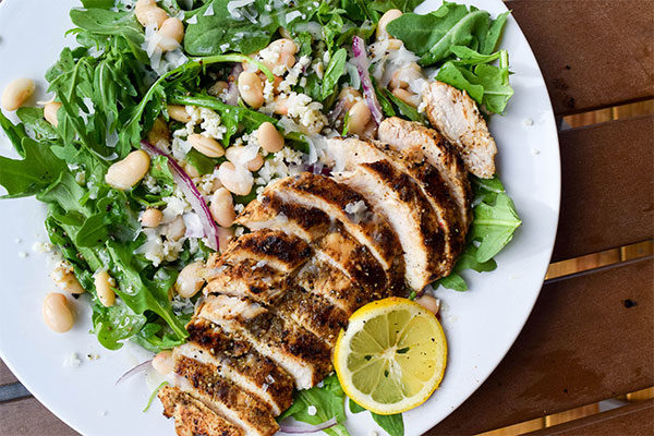 Chicken and White Bean Arugula Salad