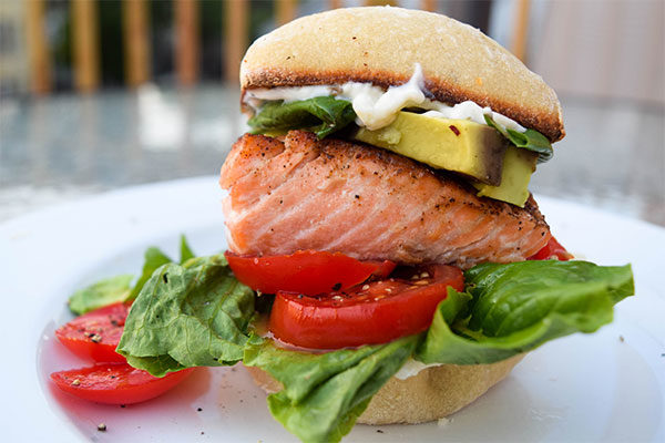 Seared Salmon Sandwich