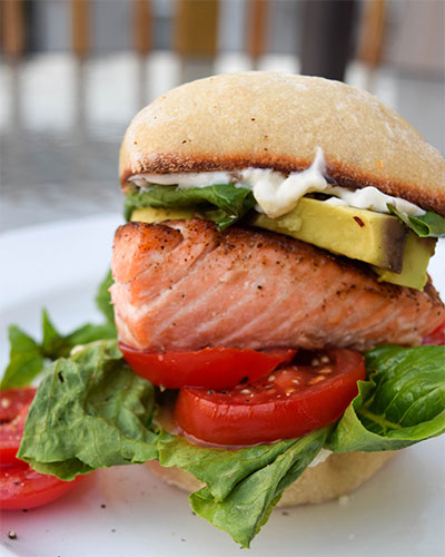 Seared Salmon Sandwich