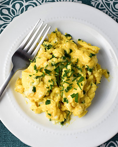 Herby Soft Scrambled Eggs