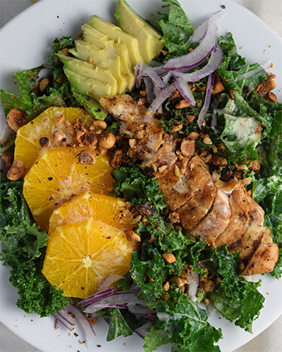 Curly Kale and Orange Salad