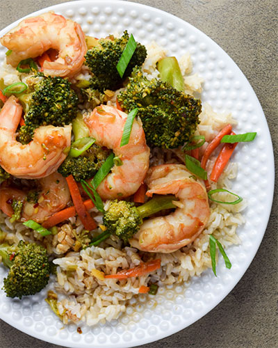 Broccoli and Shrimp Stir-Fry
